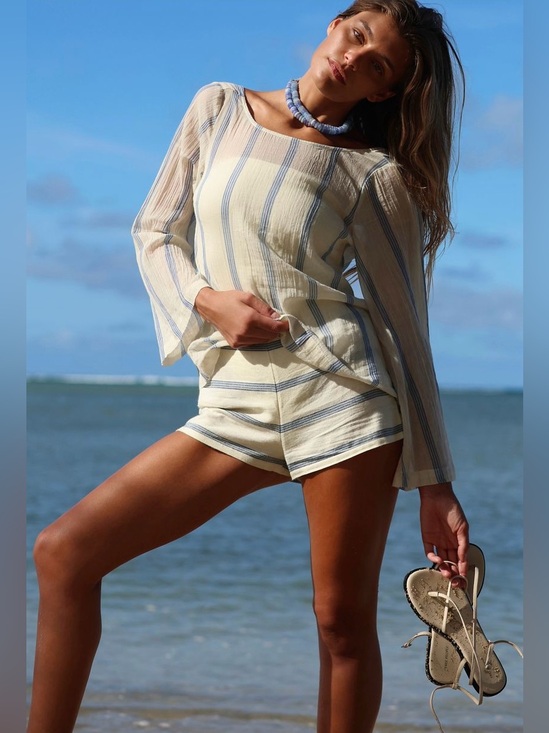 Free People Tops - Free People-free-est Collection ~ Salt And Stripes Short Set ~ Small ~ * NWT *